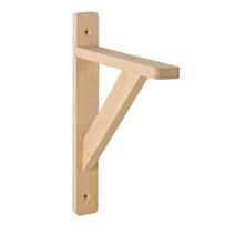 Equerre en bois renforcée 23 x 28 cm